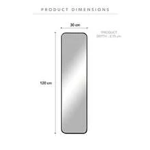Cooper And Co. 120cm Elle Rectangle Leaning Wall Mirror Black - As Pic - View 5