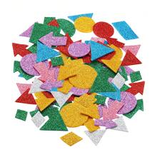 Foam Stickers, EVA Self Adhesive Glitters Foam Shape Sticker Craft Supplies For Scrapbook Card DIY Making Home Decor - 幾何風格120Pcs - 查看 1