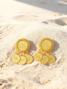 Small Size Palace Coin Turkish Ottoman Pattern French Romantic Versatile Women Brooch Scarf Clip, Suitable For Weddings, Banquets, Festivals, Parties, Decorative Brooch - Brooch - View 1