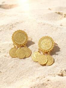 Small Size Palace Coin Turkish Ottoman Pattern French Romantic Versatile Women Brooch Scarf Clip, Suitable For Weddings, Banquets, Festivals, Parties, Decorative Brooch - Brooch - View 4