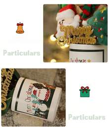 Meu coração derrete! Boneco de Papai Noel macio e fofinho, boneco de neve, enfeite artesanal cheio de poder de cura.