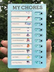 1 szt. Losowo kolorowa naklejka magnetyczna na tablicę suchościeralną z harmonogramem nauki, tablica na notatki na lodówkę - Wielokolorowe - Zobacz 7