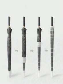 8/16/24 Ribs Waterproof Umbrella Cover, Telescopic Transparent Umbrellas Storage Sleeve, Leakproof Design, Suitable For Rainy Days & Outdoor Use Summer Cooling,Beach,Travel,Umbrella Stand