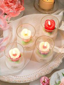 Nến thủy tinh hình hoa tulip với đường kính 6,5cm/2,56in và chiều cao 8cm/3,15in. Đây là một cây nến thơm hoa tulip thủ công lớn và đẹp mắt. Có thể dùng làm vật trang trí để bàn hoặc trang trí nhà cửa. Thích hợp cho các bữa tiệc, Giáng sinh, Ngày lễ tình nhân, Halloween và các dịp trang trí lễ hội khác. Đây cũng là một món quà tuyệt vời cho người yêu và người thân. - Nhiều màu - Xem 5