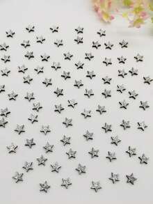 100 件迷你木制星星装饰，双面金色闪亮星星装饰，未完成的空白木制星星切片木制工艺品，适用于圣诞节装饰、DIY 剪贴簿派对工艺品、圣诞节餐桌装饰、节日派对装饰、居家装饰、节日礼物、生日、婚礼、母亲节、情人节 - 彩色 - 查看 10