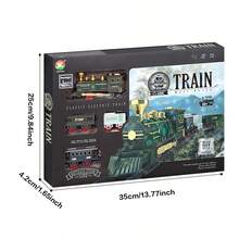 2026 Electric Train, Classic Train Toy With Smoke, Lights And Sounds, Train Track Set, Toddler Model Train Suitable For Children Toys Gifts, New Year Birthday Holiday Gifts (Batteries Not Included) - Color - View 12