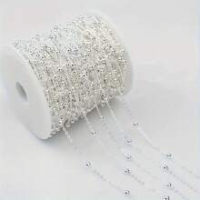 100/500cm Flat O-Shape Beaded Chain, 3.2mm Copper-Tone Twisted Design, Fashionable DIY Jewelry Making Accessory - Multicolor - View 12