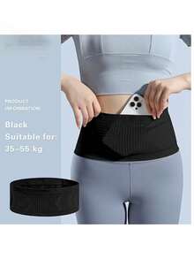 女士运动腰包 - 轻便马拉松腰包多功能手机袋 - 灰色 - 查看 2