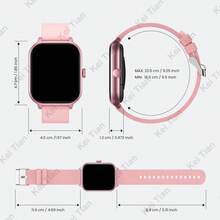 1.83" Full Touch Screen Multifunctional Outdoor Sports Smart Watch, Supports Wireless Calling & Messaging, Music Playback, Fitness Tracker, Gift For Women & Men, Birthday Gift