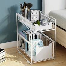 Sliding Cabinet Basket Pull Out Organizer Drawer, Kitchen Kitchen Cabinet Organizer, Sink Organizer Under Sink Cabinet Storage Rack For Kitchen Countertop Pantry Bathroom - 37.4*26.5*44cm - 白色 - 查看 5
