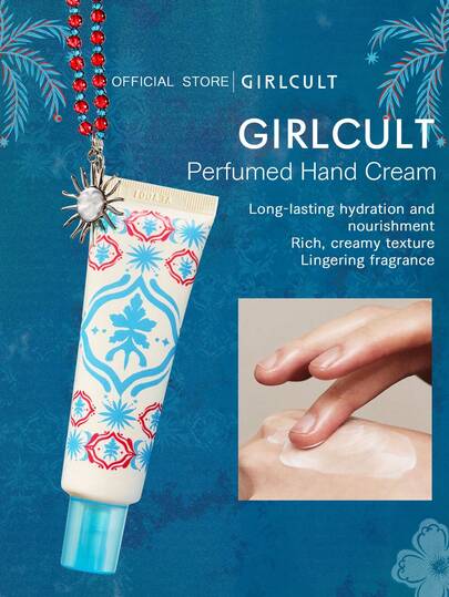 GIRLCULT 30ml/1.01 Fl Oz Fragrant Hand Cream - Long-Lasting Moisturizer For Dry Hands, Non-Greasy, Fast-Absorbing, Natural Fragrance To Protect Skin, Enriched With Shea Butter To Nourish And Care For Hands