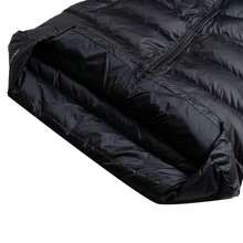 Nike 男士连帽舒适羽绒服，AS M NK WINDRUNNER STMNT PRKA，户外通勤旅行运动蓬松保暖休闲外套 - 黑/白 - 查看 6