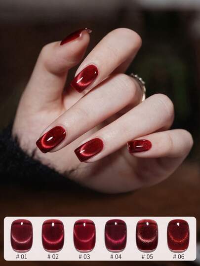 MIANEL 10ML Reina del otoño Corazón Uñas Estilo caliente Piedra roja Cristal Esmalte de uñas de gel de ojo de gato 2025 Nuevo Blanqueamiento Rojo Fototerapia Gel magnético de gato Esmalte de uñas Brillante Uñas rojas Uñas de otoño Adecuado para uñas Uñas de Navidad Exclusivo para uso en salón de arte de uñas Pegamento para uñas Suministros para uñas Uñas marrones Uñas de Halloween