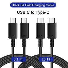 USB C To C Charging Cable,3A 45W 1-3 Packs 3.3FT/6.6FT Type C Fast Charger Data Cord For Galaxy S25 S24 Ultra FE S23 S22 A16 A17 Note 20 Z Fold 7 6 Tab S9 S10/Apple 17 16 Phone Charger Cord