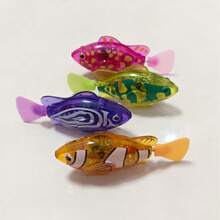 Đồ chơi bể bơi cho trẻ em, cá điện tử chơi trong phòng tắm, cá nhỏ biết bơi có đèn cảm biến, trang trí bể cá, cá cảnh mô phỏng sống động như thật. Nếu cá không bơi khi thả vào nước, hãy nhẹ nhàng kéo và lắc đuôi để cá bơi trở lại. - Nhiều màu - Xem 18