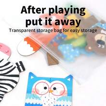 Children's Gift Box Double-Sided Puzzle, Letter Number Animal Style Theme Puzzle, Preschool Learning Puzzle, Puzzle Education Game Suitable For Boys And Girls, Birthday Gift, Christmas Gift