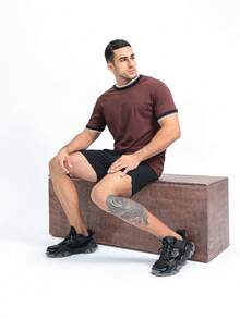 Men T-Shirts - Rust Brown - View 5