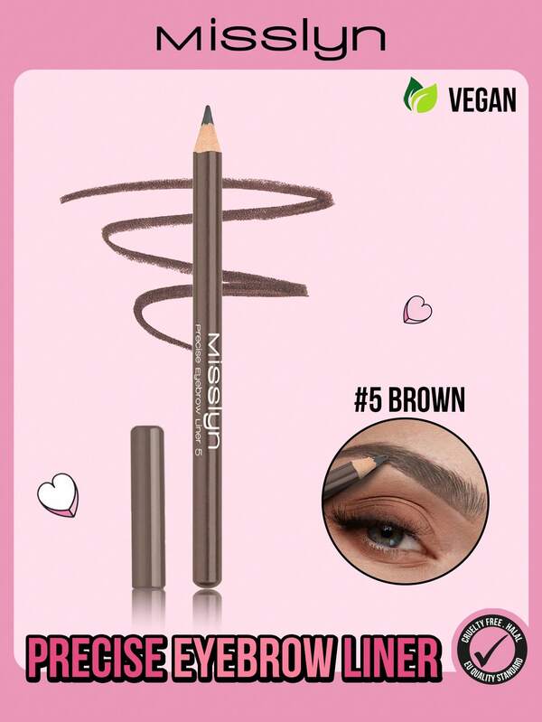 Misslyn Crayon à sourcils précis, remplit les sourcils, contourne, peigne, dompte, très pigmenté, crayon blendalbe pour des sourcils définis et naturels, formule douce, longue tenue, sans cruauté - Maquillage Fête Y2K, Plage, Voyage, Vacances, Camping, Extérieur, Cadeau, Rose, Mode, Fille, Nouvel an, Cosmétique, Cosplay, Meilleur Voyage, Festivals, Couleur, Campus, École, Charme, Vibe, Nouvel An Chinois, Saint-Valentin, Cadeaux, Végétalien, Sans cruauté