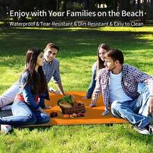 Convenient Camping Mat Polyester Quick Fold - Orange - View 9