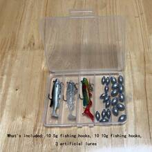 蛋形铅坠钓鱼铅坠套装鲈鱼铅坠渔具海水抛投钓鱼铅坠套装椭圆形淡水