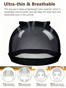Women's Wig Cap Set - Lace Front Wig Cap, Breathable Mesh, Suitable For Daily Wear And Christmas Gift - Multicolor - View 4
