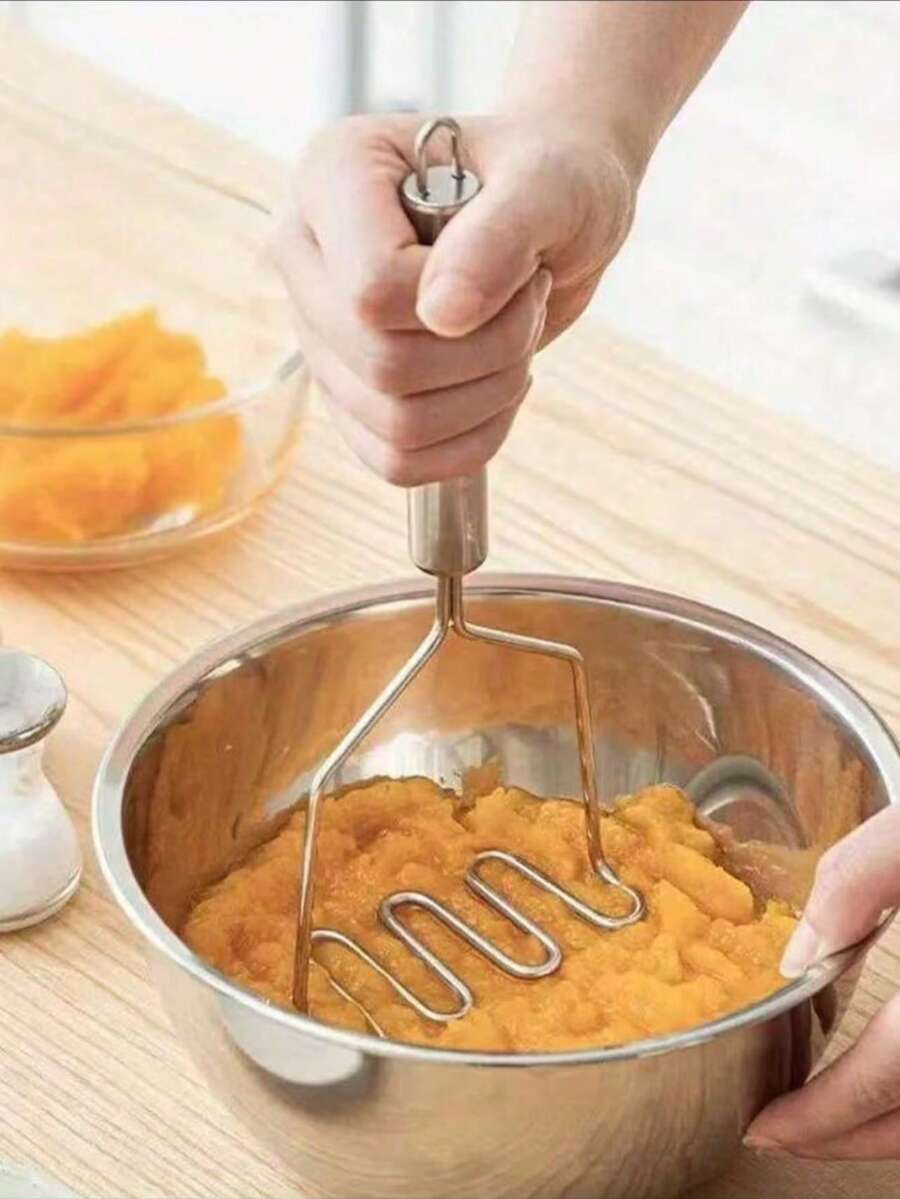 1pc Potato Presser, Stainless Steel Potato Masher, For Kitchen