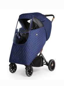 1 件婴儿推车雨罩，婴儿推车雨衣，秋冬 - 彩色 - 查看 5