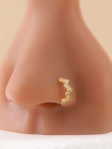 1pc Sexy Personalized Women's Pierced Nose Ring W-Shaped Nose Hoop Nose Stud Nose Jewelry, Party/Birthday Gift