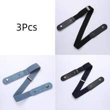 1/2/4条装弹力腰带，可调节无扣腰带，适合搭配牛仔裤和休闲裤，男女通用，隐形弹力腰带，塑形腰带 - 无扣舒适，可调节弹力，完美搭配牛仔裤和休闲裤 - 凸显身材曲线，复古弹力腰带 - 无扣，隐形贴合，男女通用，舒适弹力，均码 - 彩色 - 查看 51