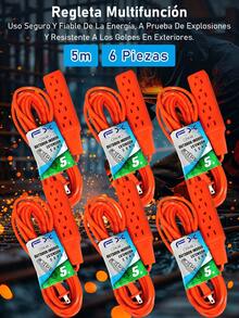 EXTENSION MULTICONTACTO REGLETA 4 ENCHUFES - Tipo de Enchufe A USA (110-127V) - Ver 26