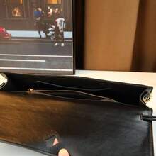 Bolso de mano de noche tejido de moda, bolso de hombro cruzado de gran capacidad para mujer, bolso baguette - Multicolor - Ver 5