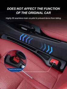 1 Pair Front Seat Gap Filler – Universal EVA Storage Strip For Driver & Passenger Seats, Prevents Items From Falling, Keeps Car Interior Tidy (Not For Rear Seats)Car Seat Gap Organizer Strips