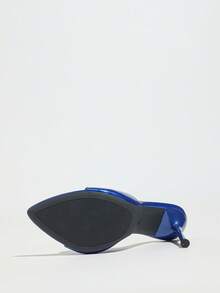 Giày cao gót mũi nhọn gợi cảm cho nữ, thích hợp cho tiệc tùng, ngoài trời, hẹn hò, du lịch, thường ngày, công sở, tụ tập cao cấp, sàn diễn quốc tế, lễ hội nửa đêm, xuân/hè, màu xanh thanh lịch - Xanh đậm - Xem 10