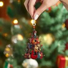1pc 2D Acrylic Christmas Tree Bookends For Hanging Decorations, Holiday Home Decor, Christmas Decor, No Electricity Required, Featherless, Car And Keychain Accessories, Party Favors Christmas Decorations(Please Remove The Film And Use It,Rope Color Random.) Christmas Decorations Home Christmas Gifts Christmas Decor - Multicolor - View 7