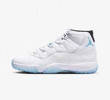 NIKE Men's Air Jordan 11 AJ11 Legend Blue White And Blue Retro High-Top Basketball Shoes CT8012-104