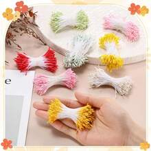 1mm 360pcs Handmade DIY Flower Craft Materials, Flower Center Accessories, Pearlescent Flower Bud, Fondant Flower Stamen, Mesh Flower