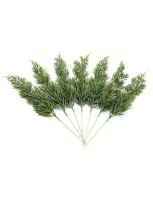20pcs Artificial Cedar Branches Christmas Greenery Stems Pine Picks Faux Evergreen Pine Branches Artificial Flower Fake Plants For Christmas Tree Decor, Bouquet DIY, Wreath Material, Candy Box Accessories, Home Wedding Decoration, Bride Wrist Flower, Chest Flower, Room Decor, Kitchen Accessories, New Year Decoration, Birthday Party Cake Accessories, Fall Decor, Winter Decor, Halloween Decor, Christmas Decorations ﻿