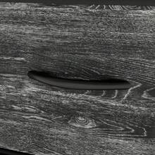 MU:4LIFE Cómoda de 4 Cajones con Balda Estante de Almacenamiento para Hogar Y Oficina, Organizador Cajonera De Estructura Metal y Cajones De Tela Lino Poliéster y Tela No Tejida (Oak Negro) - Roble Negro - Ver 7