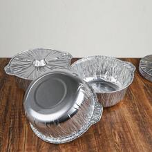 5/10pcs Set Thick Aluminum Foil Pot With Lid, Lightweight Cookware For Holiday Cooking, Compact Design, Durable, Suitable For Home Bakers And Outdoor Enthusiasts