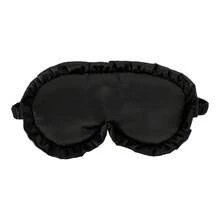 Soft Flowers Style Sleep Mask Eye Shade Cover For Light For Travel 1 Pc - 黑色 - 查看 1