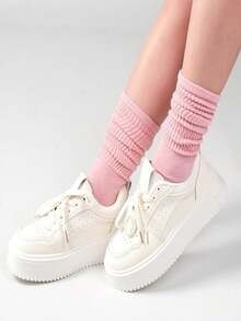 1/3/4 双女士防滑普拉提袜，休闲瑜伽袜，防滑功能，适合普拉提、芭蕾、舞蹈 - 彩色 - 查看 3