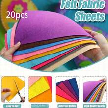 20/40 tấm vải nỉ không dệt sáng màu, hình vuông 10*10cm, polyester chất lượng cao, nhiều màu, thích hợp cho đồ thủ công tự làm, dự án may vá, dự án trường học và đồ trang trí Lễ Tạ ơn, đồ dùng may vá | Vải sáng màu | Kết cấu mềm mại, chất liệu mềm mại và bền cho đồ thủ công, sổ lưu niệm, trang trí nhà cửa, gói quà - nhiều màu hỗn hợp, vải may vá, lý tưởng cho đồ trang trí tiệc sáng tạo, tấm vải nỉ tiệc, đồ trang trí tiệc, quà tặng tiệc - Nhiều màu - Xem 12