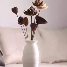 1pc 1 Stem Artificial Lotus Seed Pod Filler, Can Be Used To Create Floating Plant Lotus Leaf Decor, Natural Full Bloom, Non-Withering, Suitable For Vase Insertion And Vase DIY Decoration