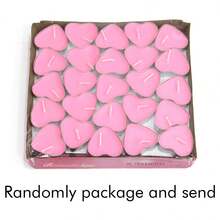 Pink/White Tea Light Candles - Pink Heart-Shaped Tea Candles - Soy Wax Candles, Suitable For Valentine's Day, Dates, Weddings, Anniversaries, Candle Gifts - View 8