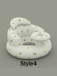 Multifunctional Inflatable Baby Learning Chair And Baby Bath Stool, Baby Inflatable Seat For Babies 3 Months And Up Summer Inflatable Baby Seat For Sitting Up, Blow Up Baby Floor Seat , Baby Shower Chair Floor Seater, Infant Back Support Sofa