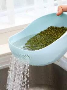 厨房淘米漏勺家用沥水篮蔬菜水果洗菜盆 - 彩色 - 查看 7