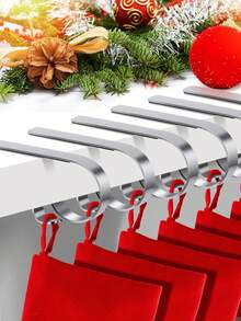 1 porta calze di Natale, ganci antiscivolo per decorazioni per alberi di Natale, ganci in metallo per appendere calze di Natale, adatti per decorazioni per la stanza, decorazioni natalizie per la casa, decorazioni per la camera da letto, decorazioni natalizie, regali di Natale, decorazioni per matrimoni e compleanni, accessori per decorazioni per la casa, decorazioni natalizie invernali, regali di Natale per la casa, decorazioni natalizie - Multicolore - Visualizzare 7