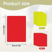 5pcs,Football Referees, Yellow Cards, Red Cards - Official Referee Sets For Football, Volleyball, And Football Competitions - For Professional, Semi-Professional, And Youth Leagues, Record Penalties, Game Referee Cards, Football Referee Game Management Cards.