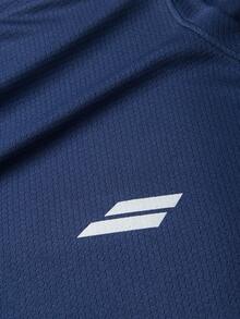 1pc Men's Autumn/Winter Sports T-Shirt, Reflective Trim Design, Long Sleeve Casual Round Neck T-Shirt, Outdoor Fitness Activewear, Soccer Grid Polyester Knit Fabric - Lightweight, Soft, Comfortable, Suitable For Layering, Gym Workout, Outdoor Running, Cycling, Fishing, Basketball And Household Activities