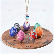 9 件占卜水晶套装，包括决策板、多色宝石蛋，非常适合精神解读和探索 - 多彩的 - 查看 14